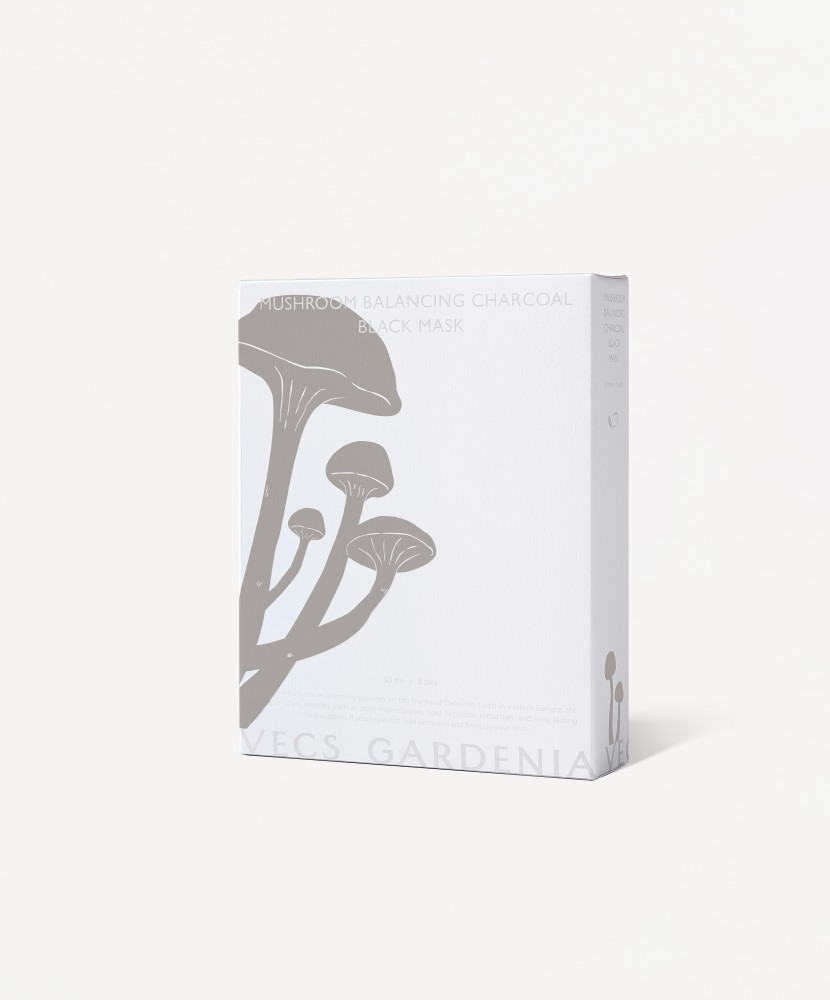 Glow_蘑菇平衡淨膚黑面膜 6片裝